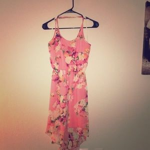 High low floral dress